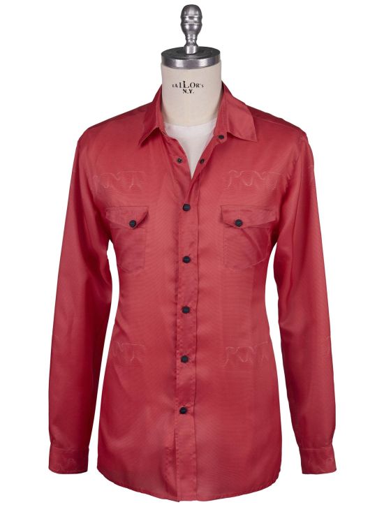 KNT Kiton Knt Red Pl Shirt Red 000