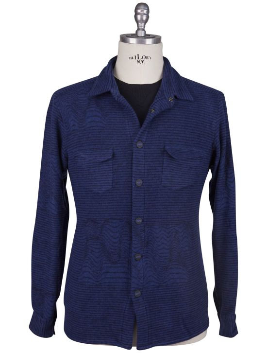 KNT Kiton Knt Blue Cashmere PA Overshirt Blue 000