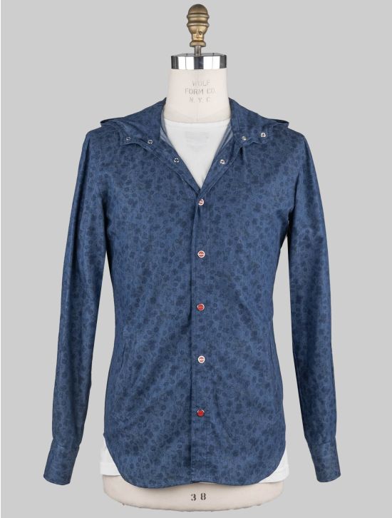 Kiton Kiton Blue Cotton Overshirts Mariano Blue 000