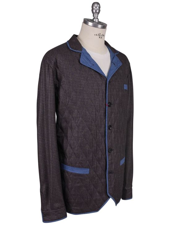 Kiton Kiton Multicolore Cashmere Silk Linen Coat Multicolor 001