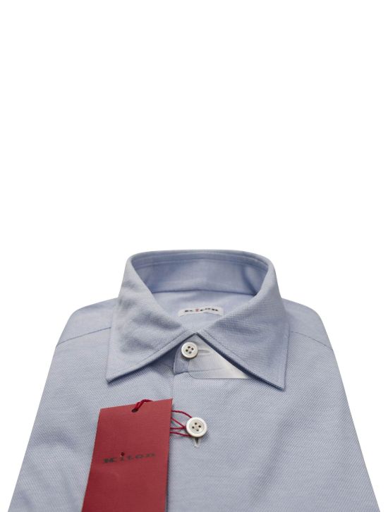 Kiton Kiton Blue Cotton Shirt Blue 001