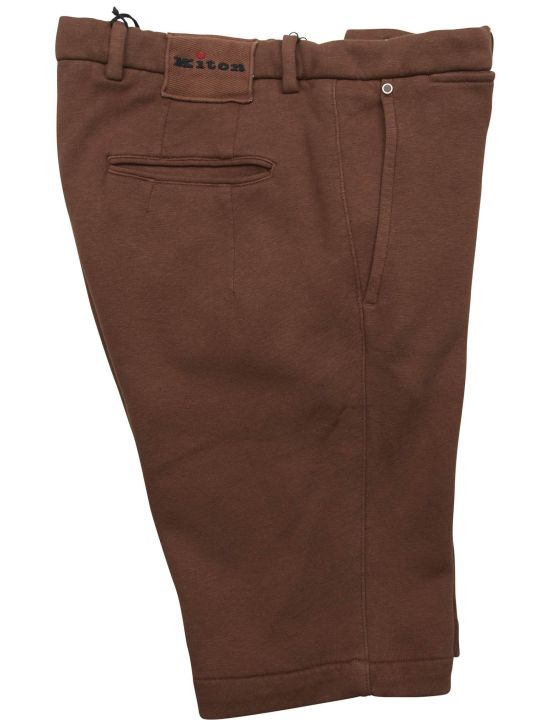 Kiton Kiton Brown Cotton Linen Ea Short Pants Brown 000