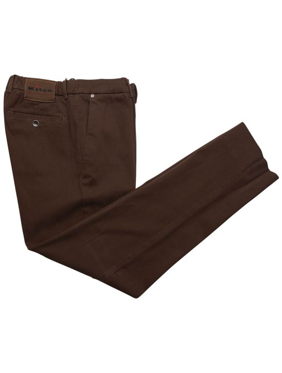 Kiton Kiton Brown Cotton Ea Pants Brown 000