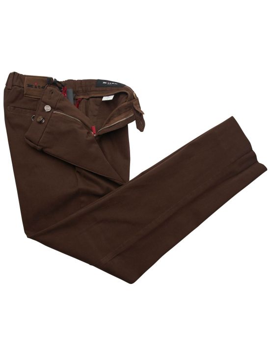 Kiton Kiton Brown Cotton Ea Pants Brown 001