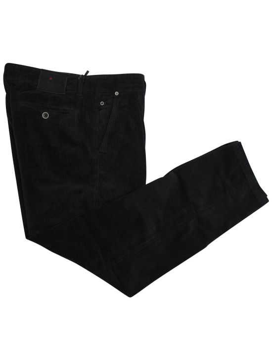 Kiton Kiton Black Cotton Cashmere Ea Pants Black 000