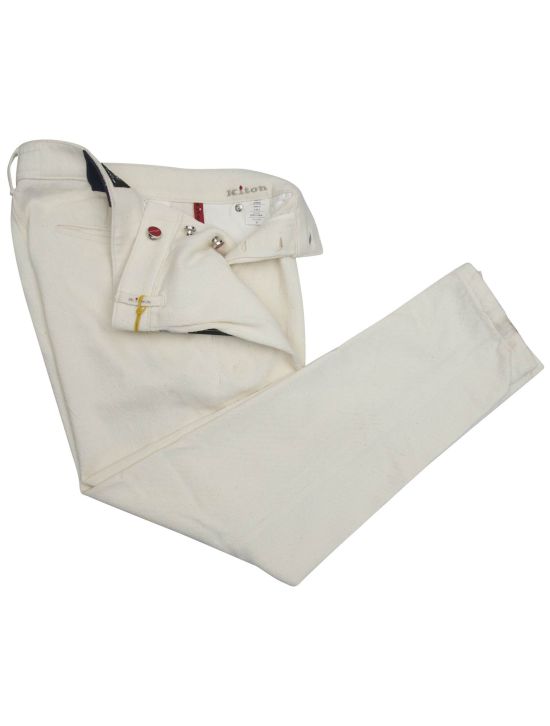 Kiton Kiton White Cotton Pants White 001