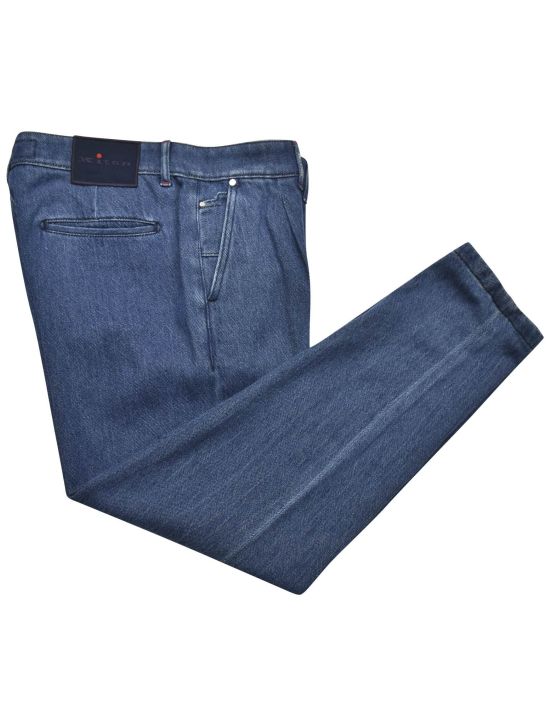 Kiton Kiton Blue Cotton Pants Blue 000