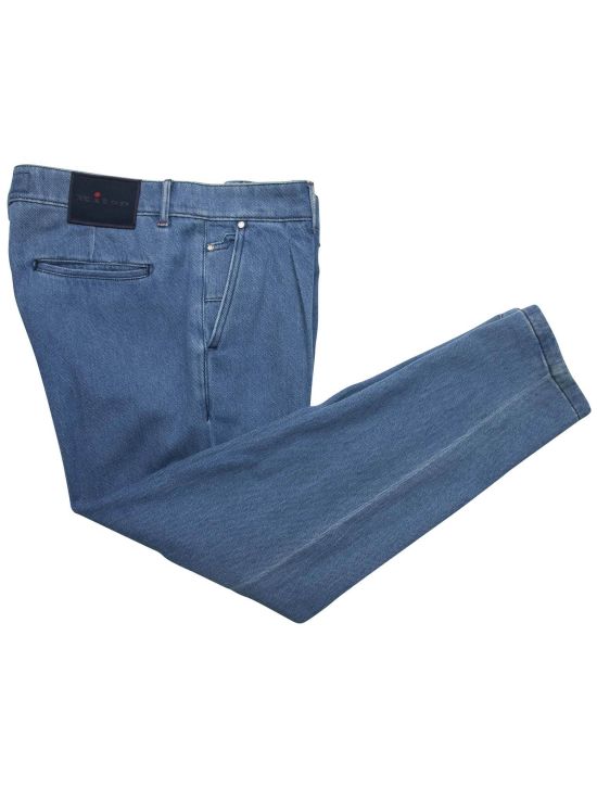 Kiton Kiton Blue Cotton Pants Blue 000