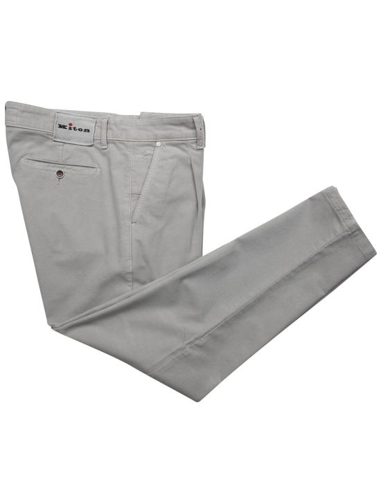 Kiton Kiton Gray Cotton Wool Ea Pants Gray 000