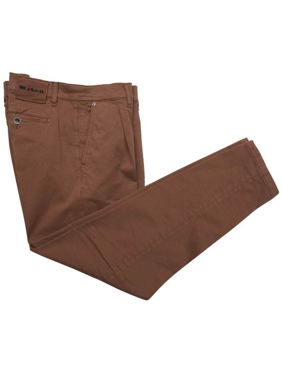 Kiton Kiton Brown Cotton Ea Pants Brown 000