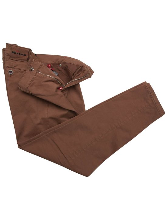 Kiton Kiton Brown Cotton Ea Pants Brown 001