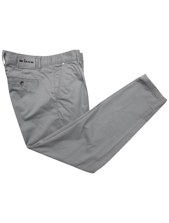 Kiton Kiton Gray Cotton Ea Pants Gray 000