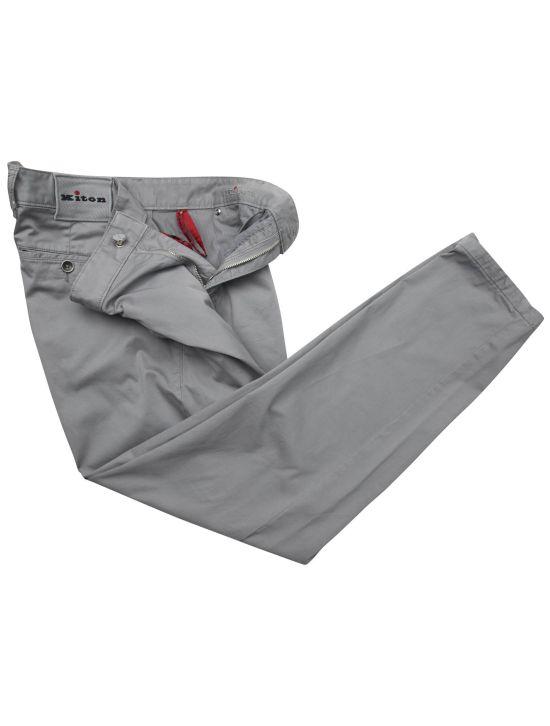 Kiton Kiton Gray Cotton Ea Pants Gray 001