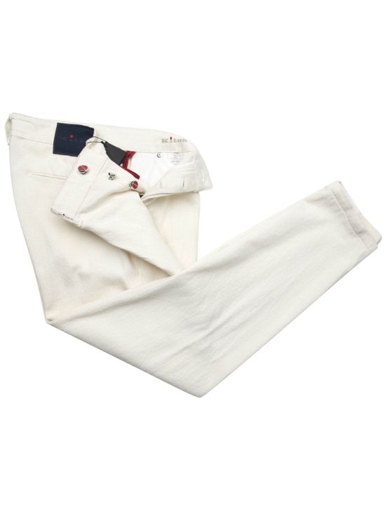 Kiton Kiton White Cotton Pants White 001