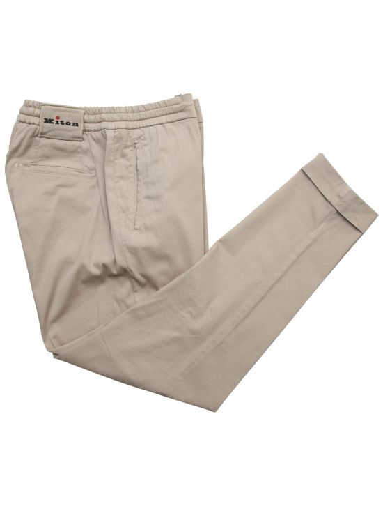 Kiton Kiton Beige Cotton Viscose Ea Pants Beige 000