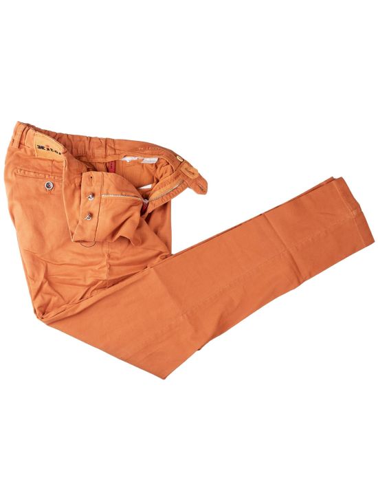 Kiton Kiton Orange Cotton Ea Pants Orange 001