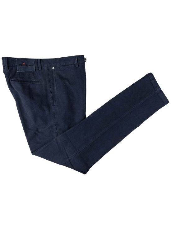 Kiton Kiton Blue Navy Cotton Cashmere Ea Pants Blue Navy 000