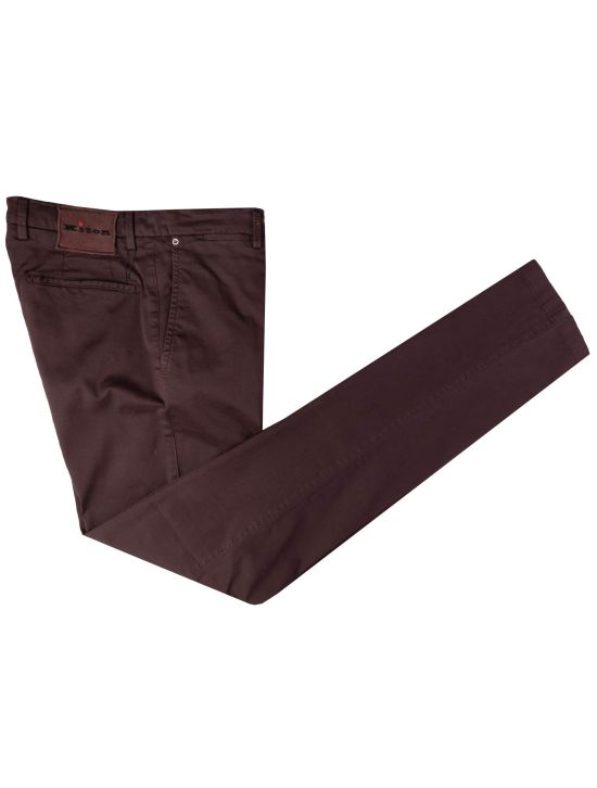 Kiton Kiton Burgundy Cotton Ea Pants Burgundy 000