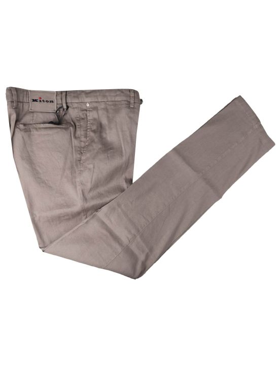 Kiton Kiton Taupe Linen Cotton Ea Pants Taupe 000