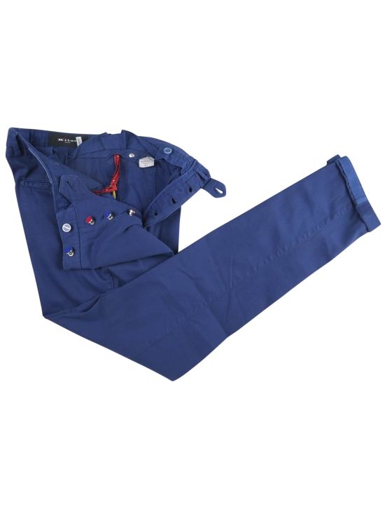 Kiton Kiton Blue Cotton Ea Pants Blue 001