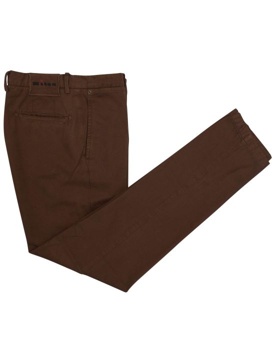 Kiton Kiton Brown Cotton Cashmere Pants Brown 000