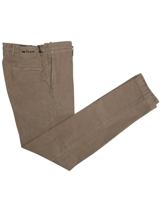 Kiton Kiton Brown Cotton Ea Pants Brown 000