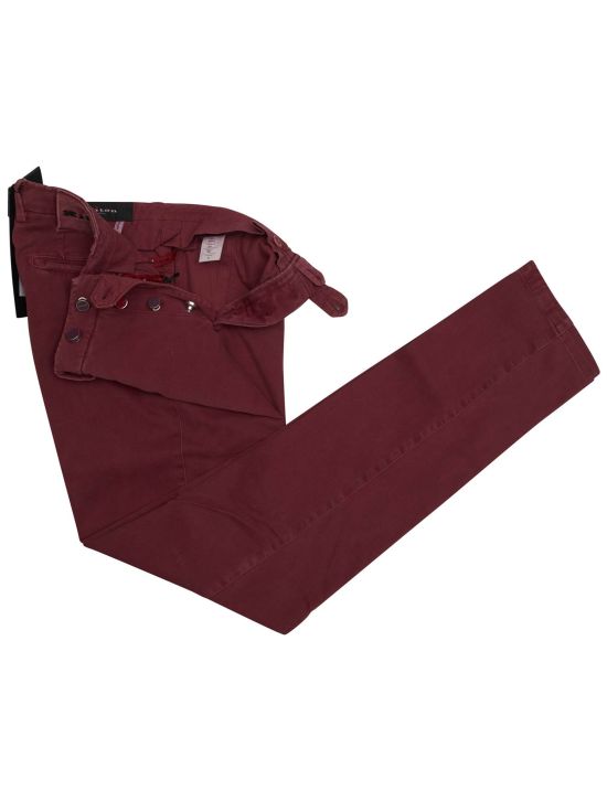 Kiton Kiton Burgundy Cotton Ea Pants Burgundy 001