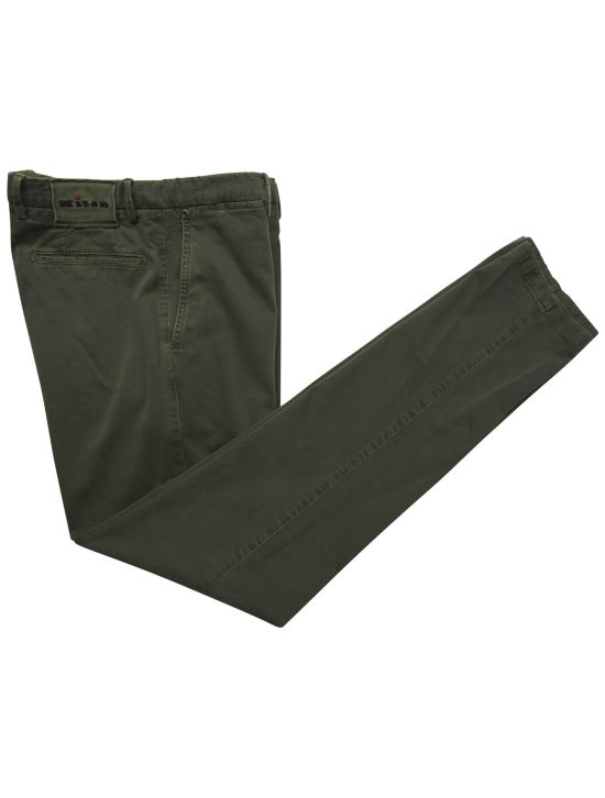 Kiton Kiton Green Cotton Cashmere Ea Pants Green 000