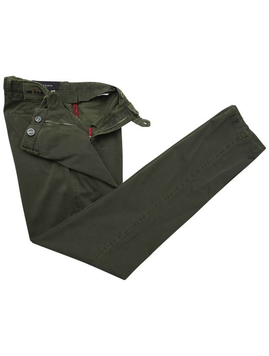 Kiton Kiton Green Cotton Cashmere Ea Pants Green 001