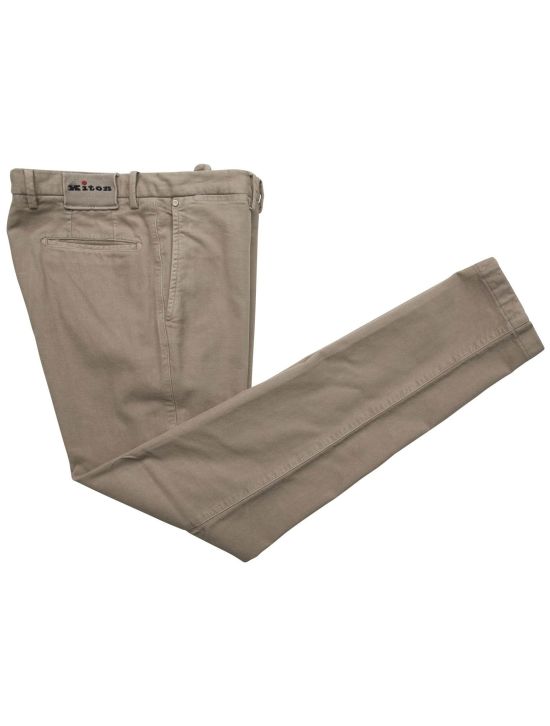 Kiton Kiton Beige Cotton Viscose Ea Pants Beige 000