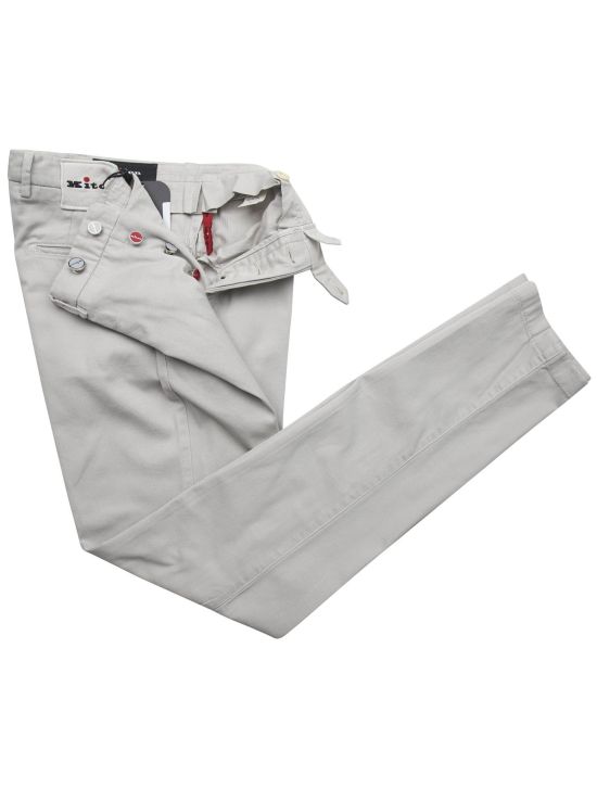 Kiton Kiton Gray Cotton Ea Pants Gray 001