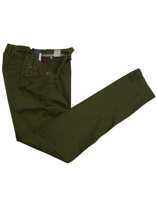 Kiton Kiton Green Cotton Ea Pants Green 001