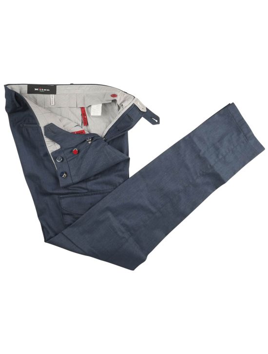 Kiton Kiton Blue Cotton Ea Cargo Pants Blue 001