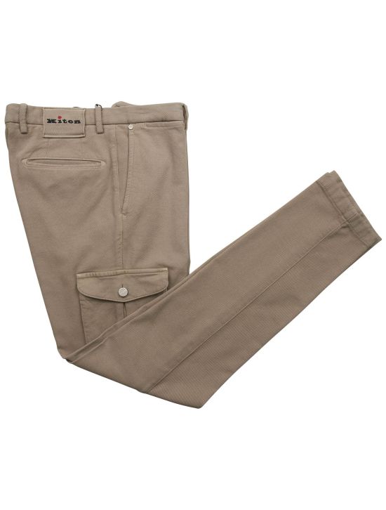 Kiton Kiton Beige Cotton Wool Ea Cargo Pants Beige 000