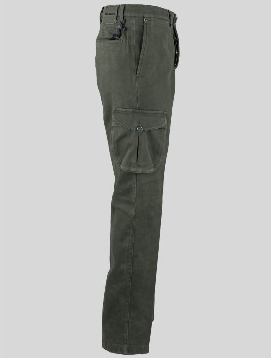 Kiton Kiton Green Cotton Ea Cargo Pants Green 001