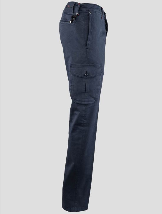 Kiton Kiton Blue Cotton Ea Cargo Pants Blue 001