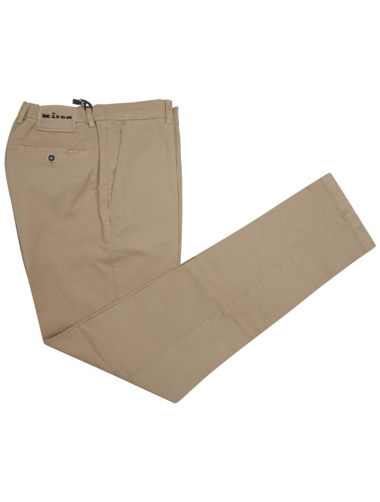 Kiton Kiton Beige Cotton Cashmere Pants Beige 000