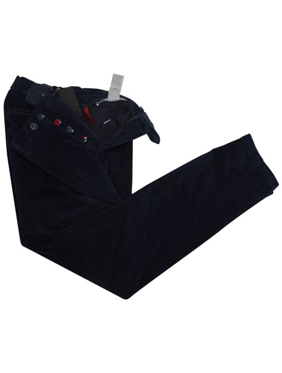 Kiton Kiton Blue Cotton Ea Pants Blue 001