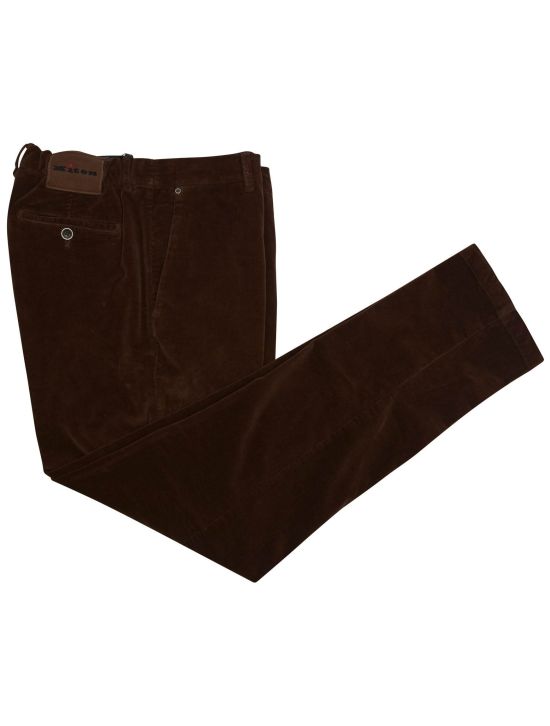 Kiton Kiton Brown Cotton Ea Pants Brown 000