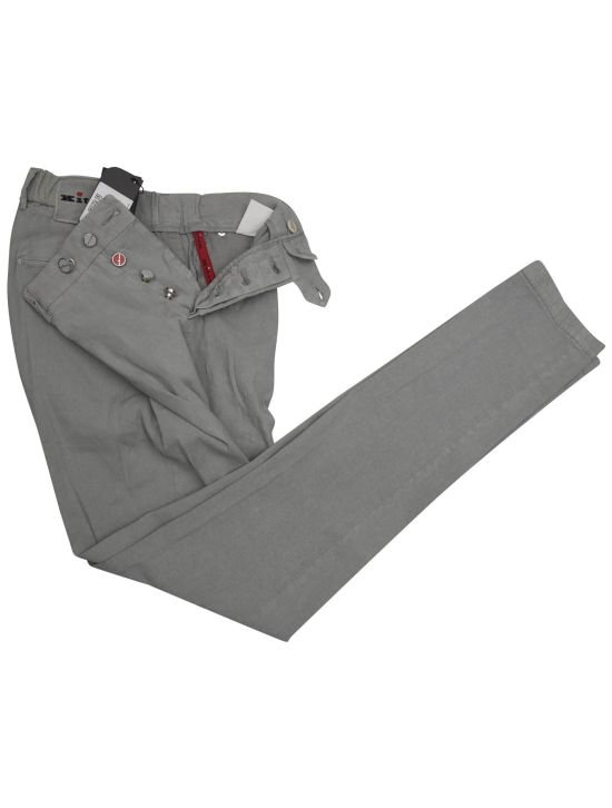 Kiton Kiton Gray Linen Cotton Ea Cargo Pants Gray 001