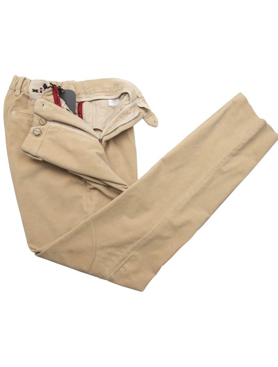 Kiton Kiton Beige Cotton Ea Velvet Pants Beige 001