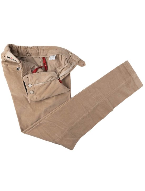 Kiton Kiton Beige Cotton Ea Velvet Pants Beige 001