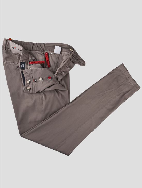 Kiton Kiton Brown Cotton Silk Ea Pants Brown 001