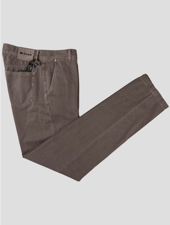 Kiton Kiton Brown Cotton Cashmere Pants Brown 000