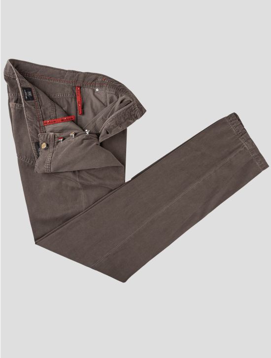 Kiton Kiton Brown Cotton Cashmere Pants Brown 001