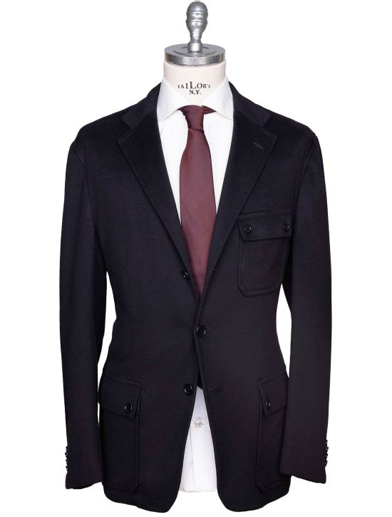 Kiton Kiton Black Guanaco Argentina Blazer Black 000