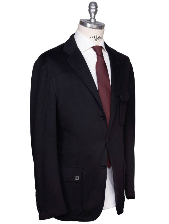 Kiton Kiton Black Guanaco Argentina Blazer Black 001