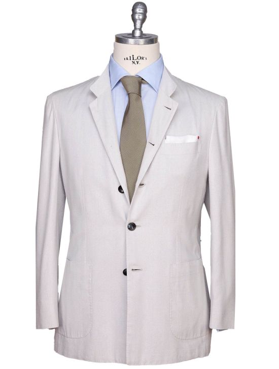 Kiton Kiton Gray Silk Blazer Gray 000