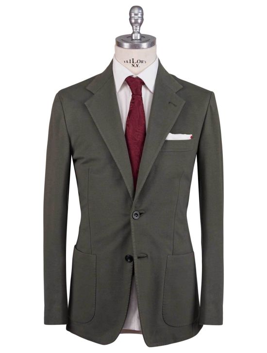 Kiton Kiton Green Cotton Ea Blazer Green 000