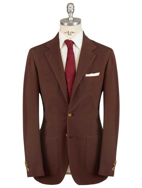 Kiton Kiton Brown Cotton Ea Blazer Brown 000